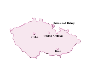 Mapa okresu Nchod