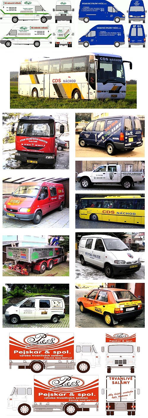 označení automobilů