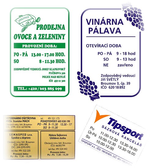 označení firem