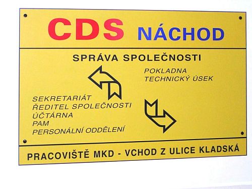 CDS Náchod informační tabule