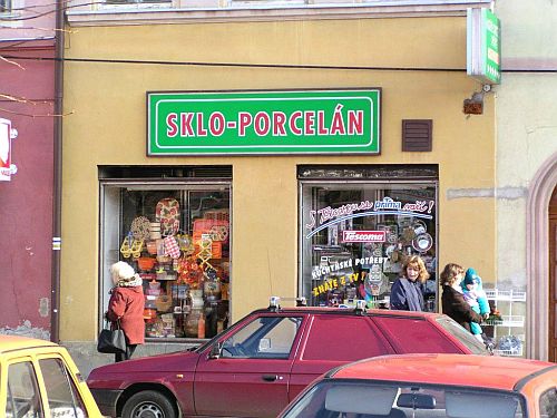 Ducháč sklo porcelán